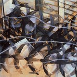 Giacomo Balla: Chuyến bay của những con én (1913, Futurism)