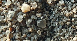 Cát nhìn qua kính lúp