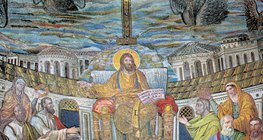 Tranh khảm Kitô giáo (Basilica of Santa Pudenziana, Rome, năm thứ 4 sau Công nguyên)