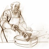 Năng lượng bên trong của nước tăng lên trong khi năng lượng của sắt giảm