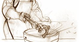 Năng lượng bên trong của nước tăng lên trong khi năng lượng của sắt giảm