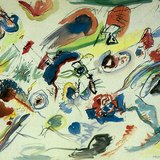 Wassily Kandinsky: Màu nước trừu tượng đầu tiên (1910, Chủ nghĩa biểu hiện)
