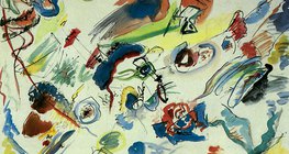 Wassily Kandinsky: Màu nước trừu tượng đầu tiên (1910, Chủ nghĩa biểu hiện)