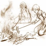 Gỗ cháy nhanh với ngọn lửa