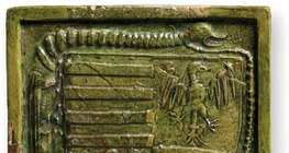 Huy hiệu của vua Sigismund trên gạch tráng men đương đại