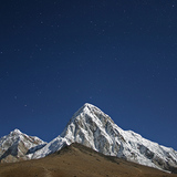 The Himalayas in the moonlight