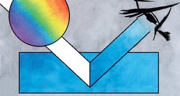 Phản ánh từ giấy màu xanh