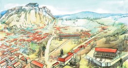 Thành phố Athens với Agora