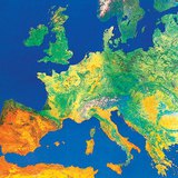 Hình ảnh vệ tinh của châu Âu