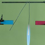 The magnetic field does not attract the glowing iron.