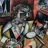 Marc Chagall: Tự chụp bằng bảy ngón tay (1912, siêu thực)