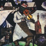 Marc Chagall: The Fiddler (1912, siêu thực)
