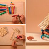 Làm một túp lều từ bột