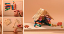 Làm một túp lều từ bột