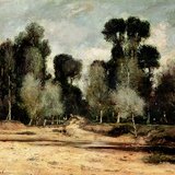 László Paál: Poplars (1846)