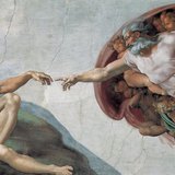Michelangelo: Sự sáng tạo của Adam (Nhà nguyện Sistine, 1511, Phục hưng)