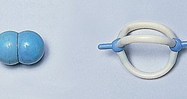 Mô hình lấp đầy không gian và bóng, thanh của phân tử nitơ