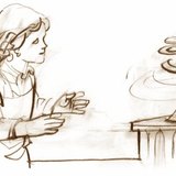 Một con rắn giấy phía trên bộ tản nhiệt cho thấy sự gia tăng của không khí nóng