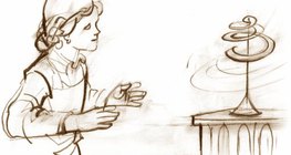 Một con rắn giấy phía trên bộ tản nhiệt cho thấy sự gia tăng của không khí nóng