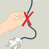 Sử dụng thiết bị điện với cách điện bị hư hỏng là nguy hiểm!