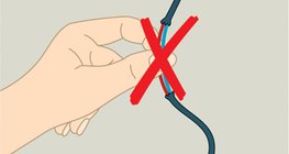 Sử dụng thiết bị điện với cách điện bị hư hỏng là nguy hiểm!