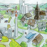 Làng Pit phát triển thành một thị trấn