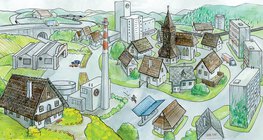 Làng Pit phát triển thành một thị trấn