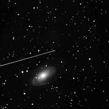 Path of a near-Earth asteroid