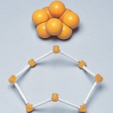 Mô hình lấp đầy không gian và thanh của phân tử lưu huỳnh