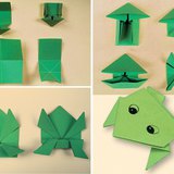 Làm một con ếch nhảy origami