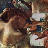 Degas - Tại gương (1889, Ấn tượng)