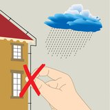 Đừng đứng gần một cột thu lôi, hoặc một cây cao trong một cái lỗ!