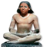 Statue of an Egyptian scribe