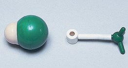 Mô hình lấp đầy không gian và thanh của phân tử hydro clorua