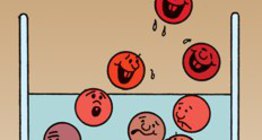 Các hạt hơi đang rời khỏi bề mặt của chất lỏng