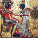 The back of Tutankhamun's throne