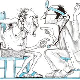 Vitatkozó beteg és orvosa