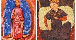Béla IV của Hungary và lãnh đạo Mông Cổ Genghis Khan