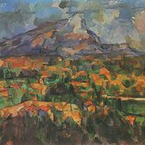 Paul Cézanne: Mont Sainte-Victoire (1904-1906, hậu ấn tượng)