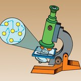 Chuyển động Brown có thể được quan sát thông qua kính hiển vi.