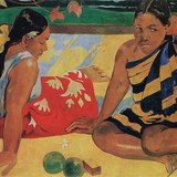 Paul Gauguin: Hai người phụ nữ của Tahiti (1892, Chủ nghĩa hậu ấn tượng)