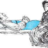 Asszony figyel férjének halálos ágyánál