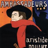 Toulouse-Lautrec - Đại sứ Aristide Br đi trong quán rượu của mình (1892, Hậu ấn tượng, poster)