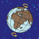 Trái đất quay quanh trục của nó cứ sau 24 giờ