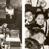 Zoltán Kodály, trưởng nhóm nghiên cứu âm nhạc dân gian của Viện khoa học Hungary · Zoltán Kodály với trẻ em