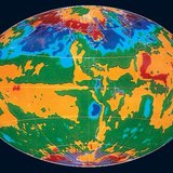 The Earth's temperature map