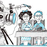 Két gyerek az író nénit kérdezgeti annak életútjáról, és mindezt megörökíti Operatőr Medve és társa, Hangmérnök Egér