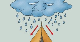 Một cái lều như một phân chia thoát nước