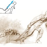 Trong sơ đồ lực, lực được biểu thị bằng một mũi tên