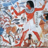 Săn chim nước (Thebes, Ai Cập, 1400 TCN)